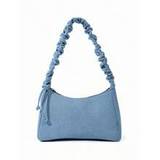 SHEIN Mini Denim Single Shoulder Bag | Lovely Simple Blue Design | Functional Ruffle Style | Perfect For Shopping And Cosmetic Storage | Ideal Option For Gi