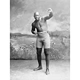 Wee Blue Coo Vintage Jack Johnson Boxer Champion World Fist konsttryck affisch väggdekor 30 x 40 cm