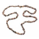 Single Beads Halsband Brun - Brun
