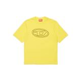 Diesel Kids - Oval D logo-print cotton T-shirt - barn - bomull - 10 år - Gul