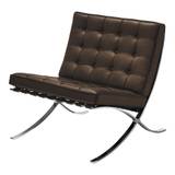 Knoll - Barcelona Chair, Läder: Kat. W Velluto Pelle - VP03 - Fåtöljer