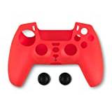 Spartan Gear - Controller Silicon Skin Cover and Thumb Grips (compatible with playstation 5) (colour: Red)