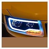Strålkastarenhet kompatibel med Jeep Compass 2011-2015 Grand Cherokee LED DRL LED blinkers Xenon halvljus (Size : HID Lamp)