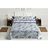 Style Lois sängkläder, av polybomull, blå, enkelsäng, 200 x 90 x 3 cm