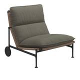 Gloster - Zenith Lounge Chair - Meteor - Fabric Grade B - Fife Lichen - Matstolar utomhus - Henrik Pedersen - Grön - Trä