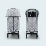 Universal Winter Thicken Baby Stroller Rain Cover Weather Wind Sun Sun Visor Transparent Breathable Stroller Raincoat Accessories