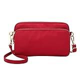 Väskor små män 2022 kvinnor vattentät nylon mode bärbar en axel dragsko axelväska O väska väskor damer, röd, Einheitsgröße