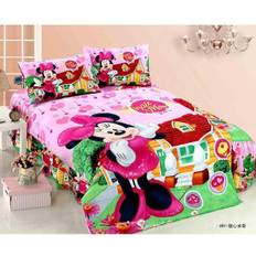 Disney 3d tryckt sängkläder set, frysta elsa anna rapunzel prinsessa flickor enkelsäng täcka - minnie 3/Single(2pcs)