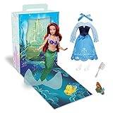Disney Store Officiell Story-docka för barn, Ariel, Lilla sjöjungfrun, helt ställbar leksak med tillbehör, lämplig för åldrarna 3+, 28 cm (11 tum)