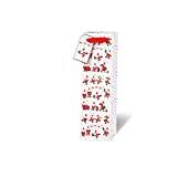 bsb Flaskväska presentpåse presentpåse papperspåse pappersväska jul"Santas" flaskformat