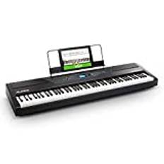 Alesis Recital Pro – Digitalpiano/keyboard med 88 vägda tangenter (hammer action), 12 premiumljud och inbyggda högtalare