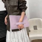 Fashionable And Simple Solid Clutch Bag With Printed Design, Versatile And Easy To Match