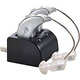 Digital - Uppladdningsbart BÖ Personligt par med USB-docka - Premium Bakom örat, Silver
