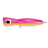 Big Popper Lure Attraktiv Färg Reflekterande Design Basswood 18cm 120g Träbete För Bas Tonfisk GT öring För Utomhusfiske(rosa)
