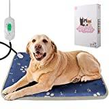 Medium Hundsäng l Ortopedisk med avtagbart skydd Hundmatta tvättbar svamp hundmatta Hundmatta vadderad säng för hundar Blå