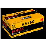 Kodak Xtralife Alkaline AA batteri - 60 st.