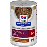 Hill's Prescription Diet Dog i/d Digestive Care Chicken & Vegetables Stew Canned - Wet Dog Food 354 g x 12
