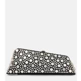 The Attico Long Night Small embellished leather clutch - black - One size fits all