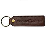 Elegant nyckelring av läder Marco Amrini nyckelhållare nyckelring brun