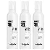 3-pack Force 5 Mousse Loreal Professionnel Tecni Art full volym extra 250 ml