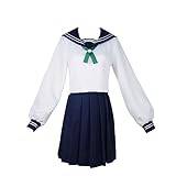 SKAYWHUK Amanai Riko cosplay-kostym japansk skola JK uniform sjöman klänning med tillbehör för kvinnor