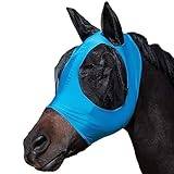PolyMath Horse Fly Mask, Fly Mask för häst med öron/Translucen Fine Mesh Undvik hästfluga och UV-skydd Stretchy Fly Mask för häst