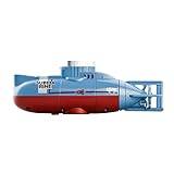 Ubåtsleksaker, 6 kanaler Mini RC ubåtsleksak, 2,4G ogenomtränglig elektrisk RC-båt trådlös fjärrkontroll Dykningsmodell för barnleksaker för present Fanelod