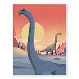 Brachiosaurus Poster av Dieter Braun Tavlor för varje rum 30 x 40 cm Blå Kunskap & bildande Väggdekoration