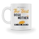 Best Degu Mother World Rtta gnagare vanlig Degu – kopp -M-vit