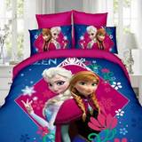 Frysta elsa dubbelt påslakan, söt tjej barn sänglinne 3d tecknad film - sängkläder 12 / tvilling 3 st - Princess Elsa Anna 2 - Single 2 Piece