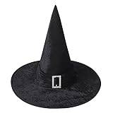 Solig svart häxhatt halloween dekorationer häxor hattar för kvinnor halloween fest karnevaler maskerad cosplay kostym tillbehör (stil 2)
