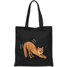 Foxy Fox Tote Bag - Black
