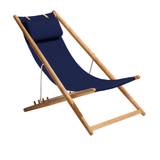 Skargaarden - H55 Lounge Chair Navy Blue Agora - Solstolar & solsängar