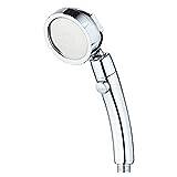 ROLTIN 360 Degree Rotating Retro Golden Shower High Pressure 3 Modes With Stop Button Water Saving ABS Plastic Shower Head (Color : B, Size : 1ps) (A 1ps)