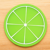 2 st/förp Glasunderlägg Lime i silikon