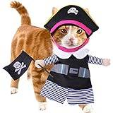 Piratkläder för husdjur, halloween fest pirathatt utklädnad kostym tillbehör, halloween fest kläder för hundar katt Vllold