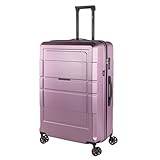 JASLEN - Lätta resväskor - ABS resväska med hårt skal 75 cm - lätta resväskor med kombinationslås - styv resväska med 4 hjul - lätt och tålig, Lila