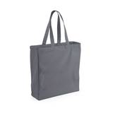 Westford Mill Canvas Classic Shopper - Graphite Grey - One Size