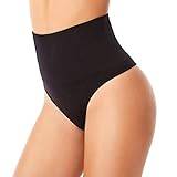 Shaper trosor body mage för kvinnor Shapewear Control Firm underkläder High Tummy Tanga midjestöd sömlös Shapeware damer korselett, svart, XL