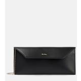 Max Mara Envelope leather clutch - black - One size fits all