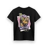 Teenage Mutant Ninja Turtles Donnie Boys T-shirt | Kids Donatello kortärmad grafisk t-shirt i svart | Alternativa Art Character Apparel Top | TMNT Comic Book Movie Series Game Merchandise Gift