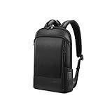 CCAFRET Ryggsäck Herr Men's backpack leather ultra-thin notebook large capacity backpack office waterproof business backpack