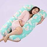 Ultimate Comfort U-kudde för gravida kvinnor - Stor gravidkudde med kroppsryggstöd för sömn-, amnings- och graviditetshandikapp - Inkluderar gratis avtagbart överdrag