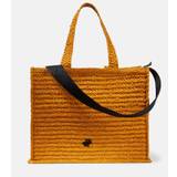 Patou Patou Small raffia tote bag - yellow - One size fits all