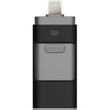 3 i 1 Usb Flash Drive Expansion Memory Stick Otg Pendrive för Iphone Ipad Android Pc Svart 64 GB