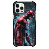 Marvel Phone Case For iPhone And Samsung Galaxy Devices - Daredevil Side View Portrait Illustration