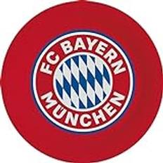 Amscan 9906506-66 – tallrik FC Bayern München, 8 stycken, diameter 23 cm, papper, papperstallrik, engångsporter, fotboll, fest, fan, födelsedag