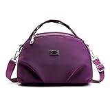 CCAFRET Axelväskor dam Cross-Back Nylon Small Bag, Casual Axelväska Kvinnors Väska, Messenger Bag, Ladies Oxford Cloth Bag, Fashion Handväska (Color : Purple)