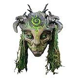 Spirit Mask Hjälm, Cosplay Mask Skrämmande huvudbonader Creepy Mask Maskerad Mask