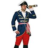 KarnevalsTeufel Lord Nelson karneval sjöman sjöfarare kapten kostym för män (XX-Large)